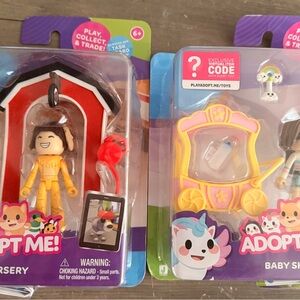 ADOPT ME Baby Shop Nursery With Code Toys New In Box 2024 Jazwares Lot of 2